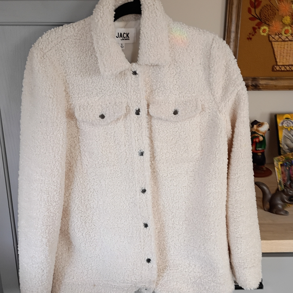 Jack by BB Dakota Cream Sherpa Jacket